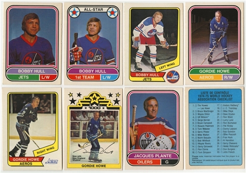 1974/75 to 1977/78 O-Pee-Chee WHA Hockey High Grade Complete Sets Collection (4 Different)